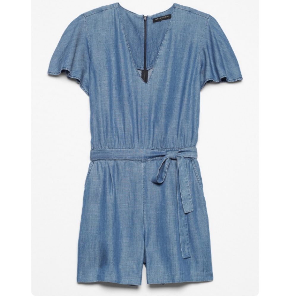 Chambray Romper